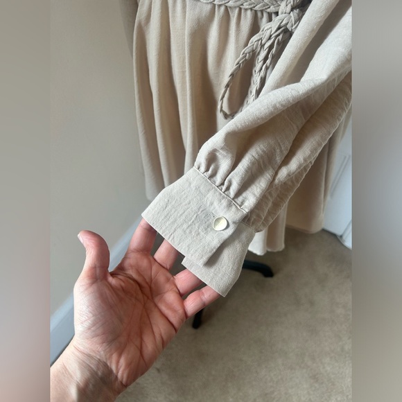 Zara Shirt Dress with Braided Belt - Picture 5 of 15